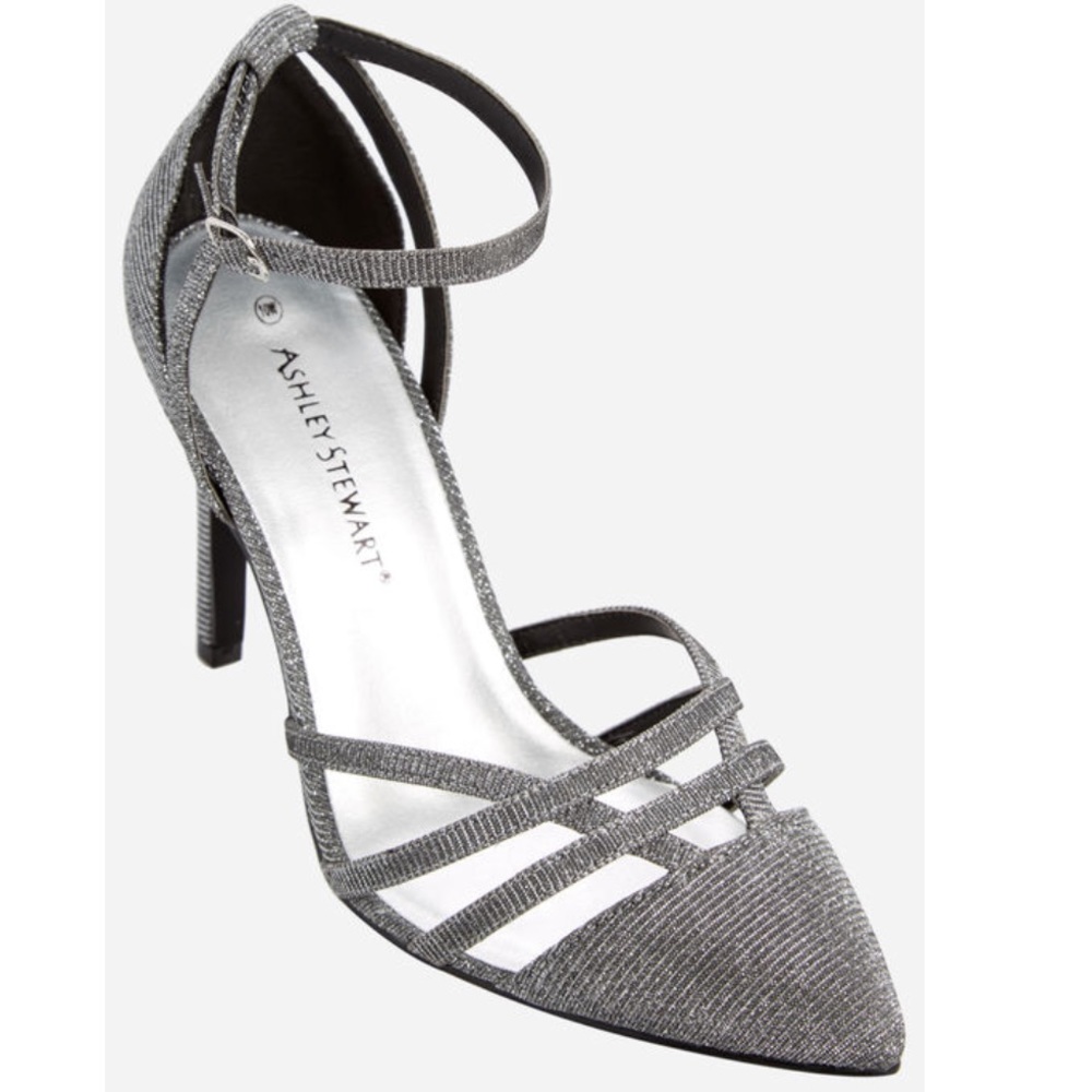 Ashley Stewart Open Pointy Toe Pump. NIB
